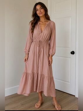 a new day Blush Long Sleeve Dress